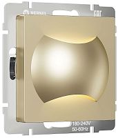 Встраиваемая LED подсветка без рамки Werkel Moon X2 1Вт 4000К шампань картинка